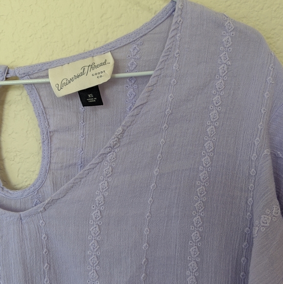 Lilac Ruffled Blouse - Picture 5 of 5